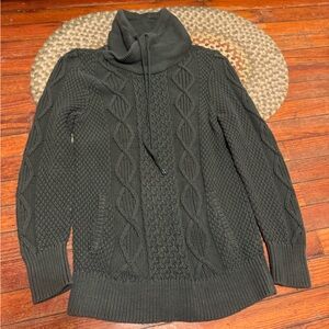 LL BEAN Double L® Mixed-Cable Sweater, Funnelneck